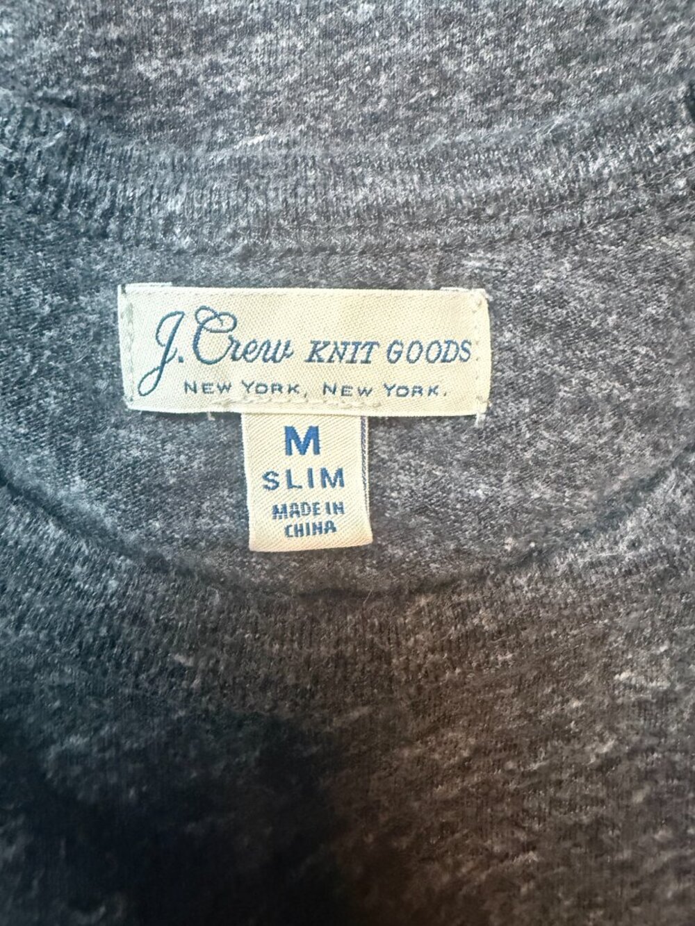 J.Crew Knit Goods Long Sleeve Tees Lot of 2 Size M Slim - Picture 8 of 8